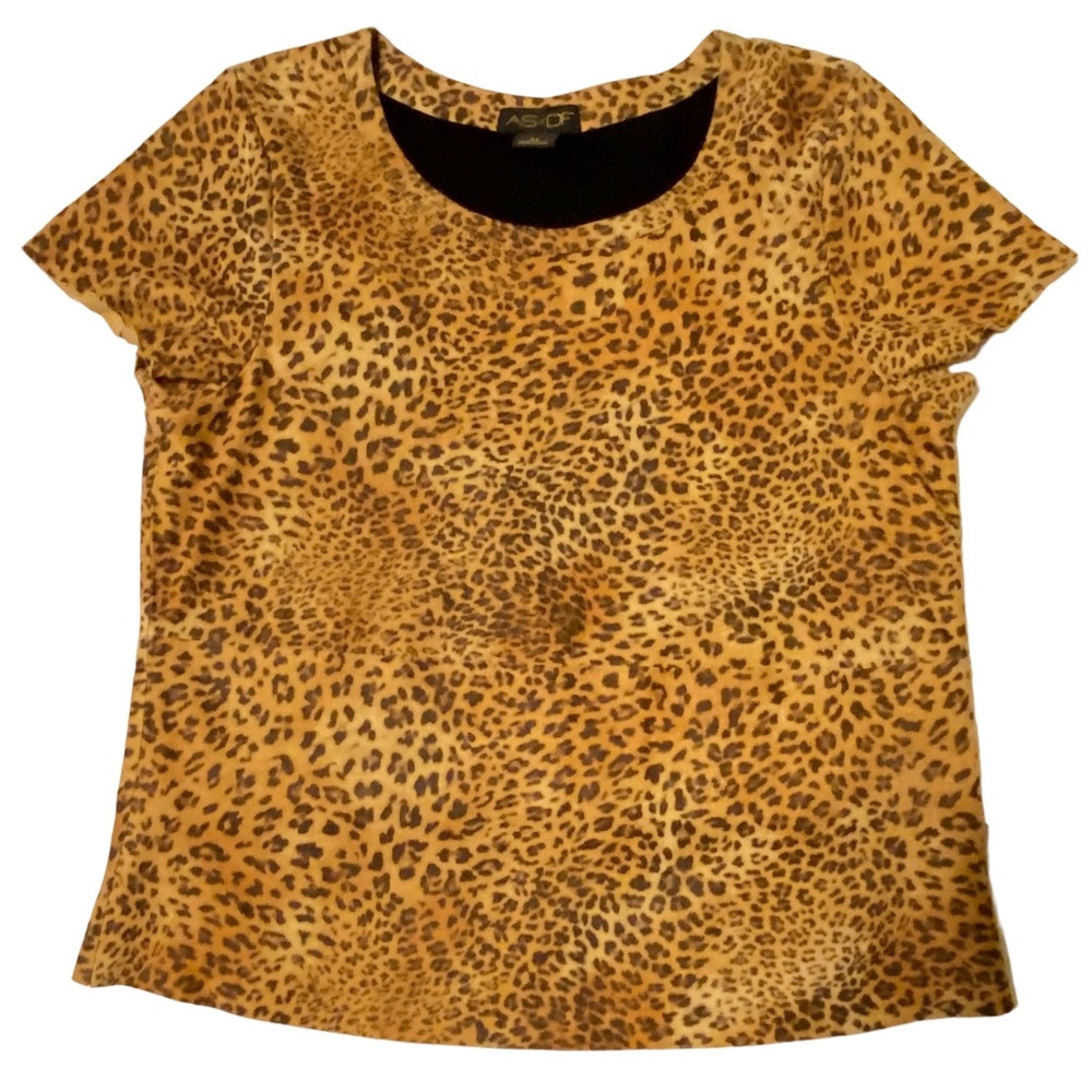 As By Df New Guard Leopard-Print Short-Sleeve Sue… - image 2